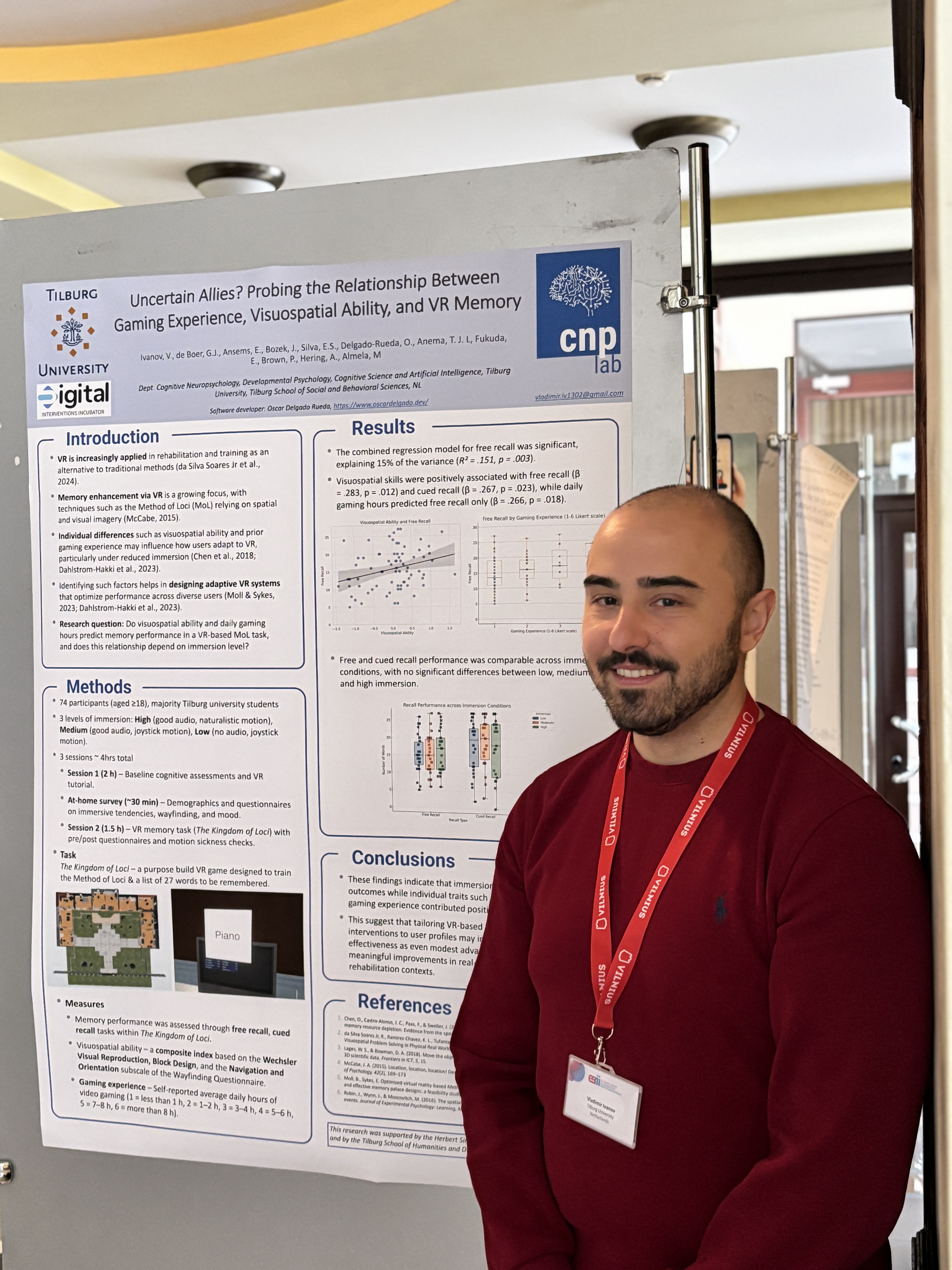 Alumnus Vladimir Ivanov Presenteert op de 8e ESRII Conferentie in Vilnius